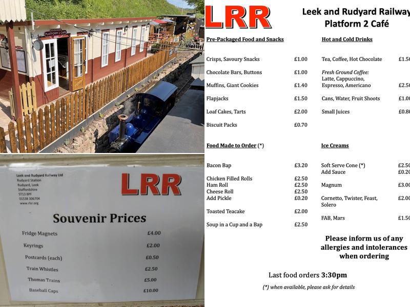 Platform 2 Cafe Menu