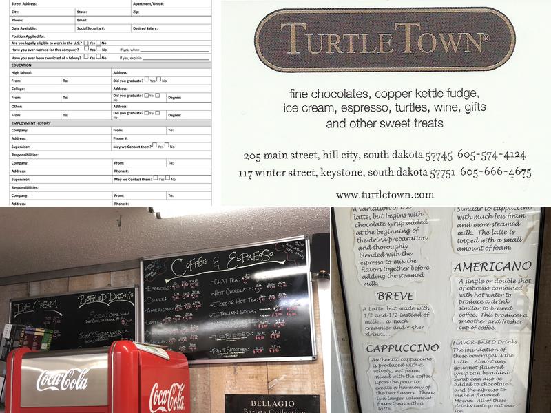 Turtle Town Menu
