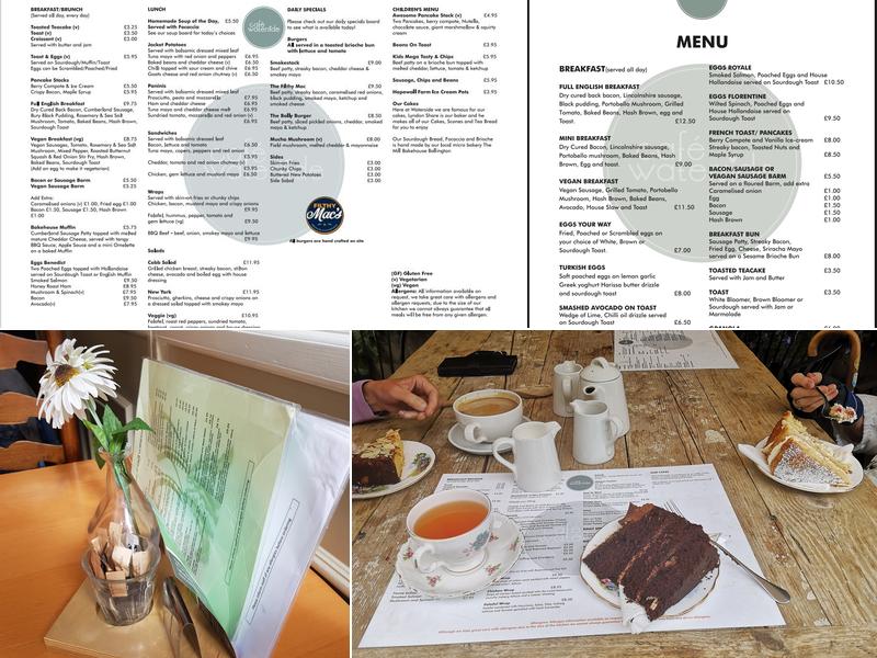 Café Waterside Menu