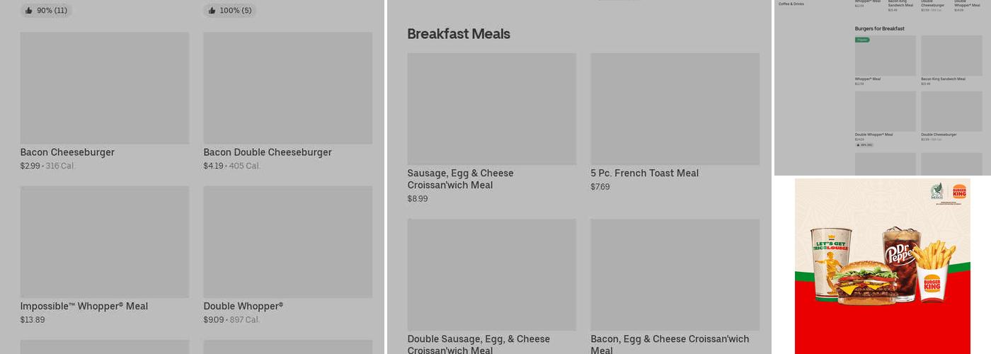 Burger King Menu