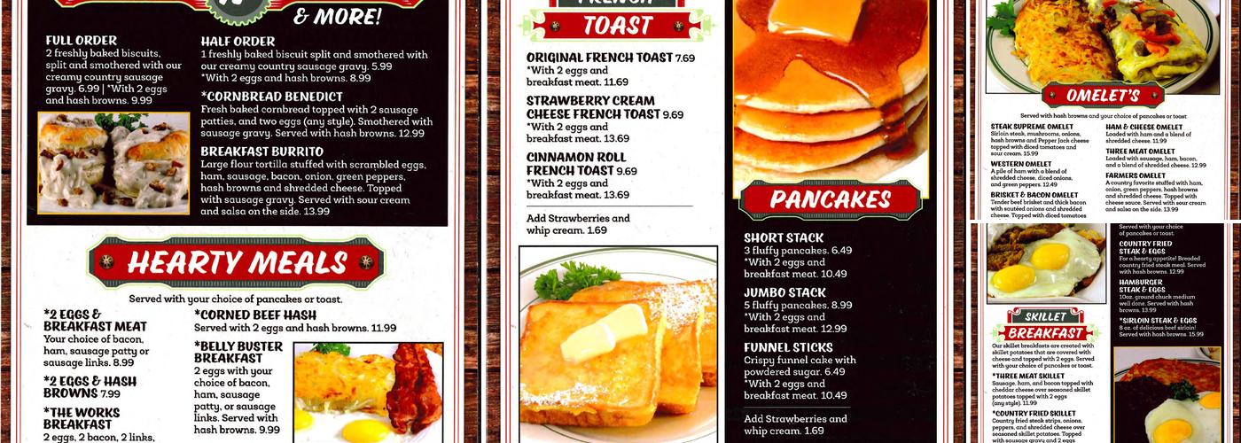 Marlin's Restaurant Menu