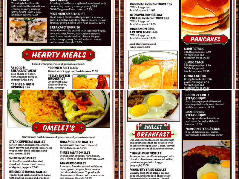 Marlin's Restaurant Menu