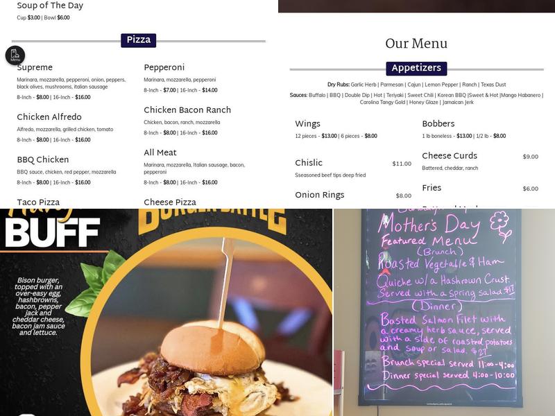 Wakeside Bar & Grill Menu