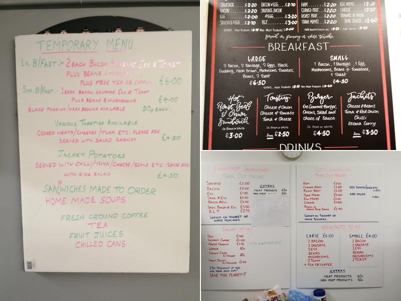 Olivers Cafe Menu