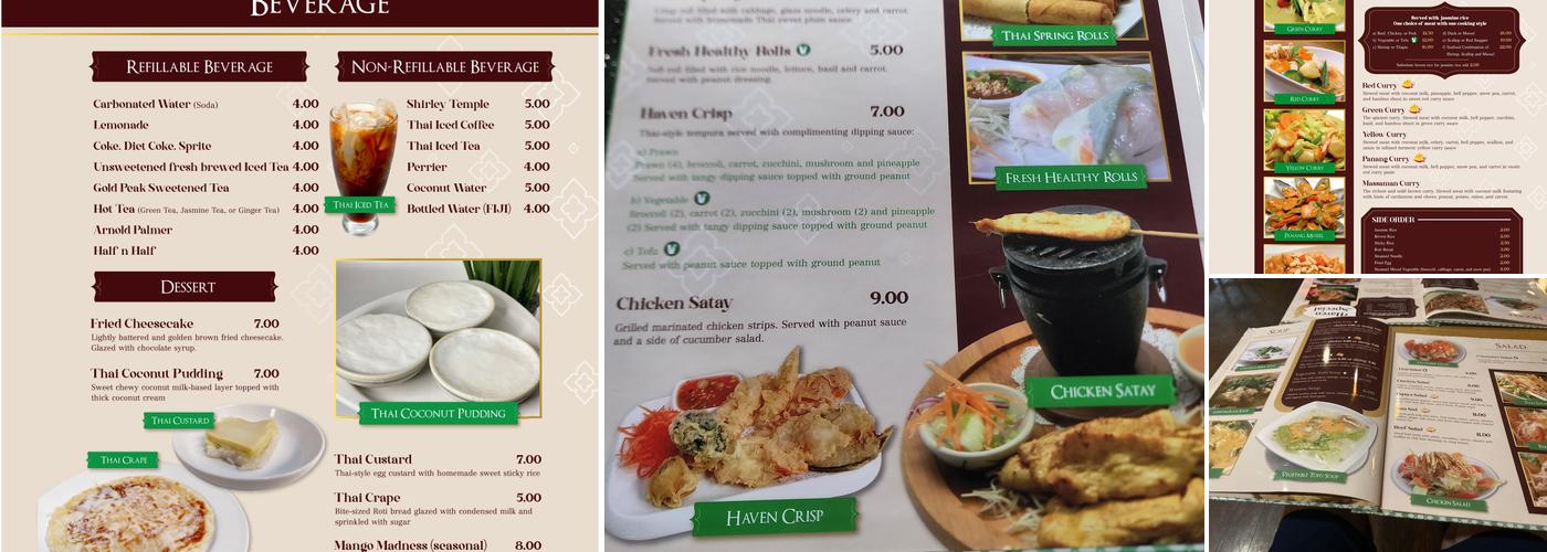 Thai Haven Menu