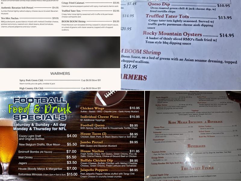 Red Mountain Grill Menu