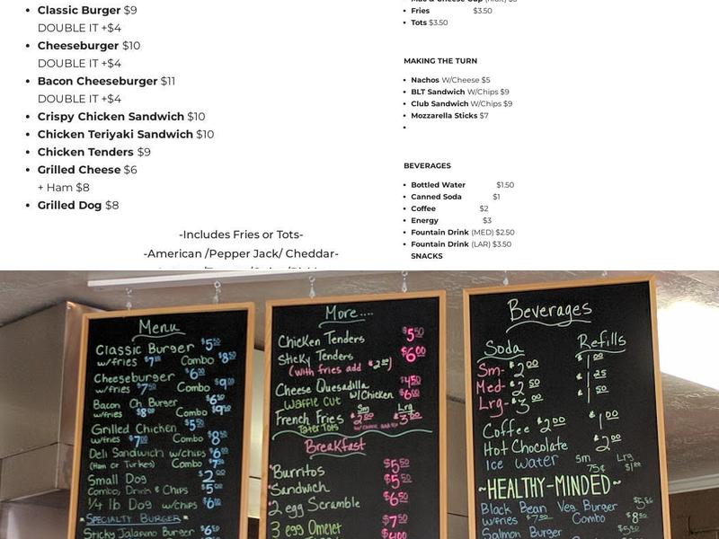 Lakeside Grill & Cafe Menu