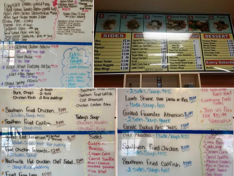 Andreas Restaurant & Lounge Menu