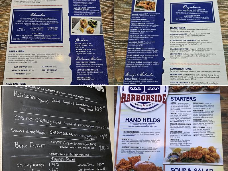 Harborside Menu