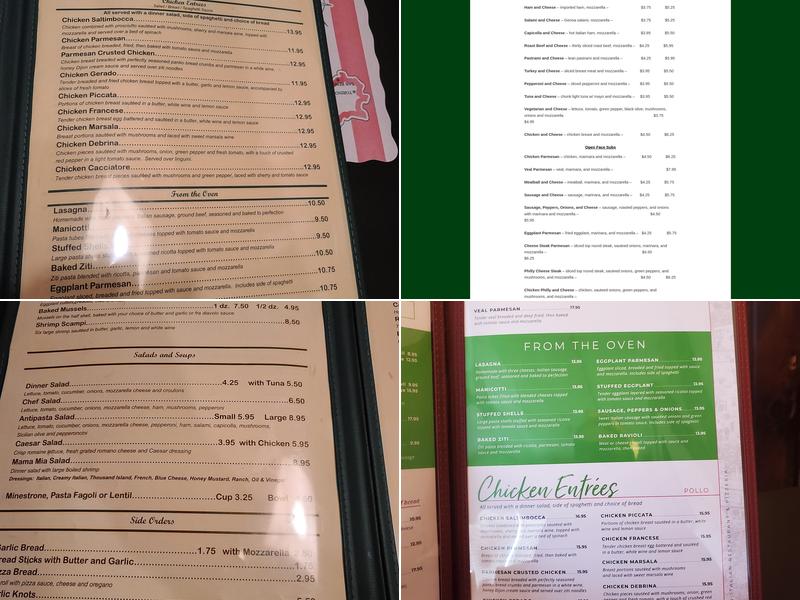 Napolis Menu