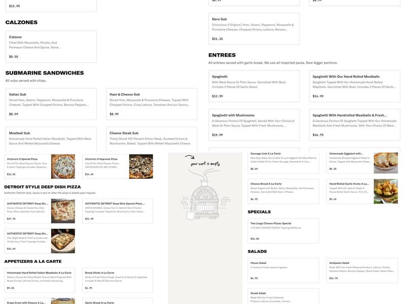 Victorio's II Winter Springs Menu