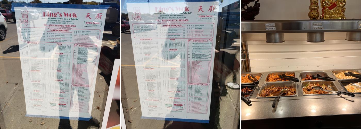 King's Wok Chinese Restaurant Menu