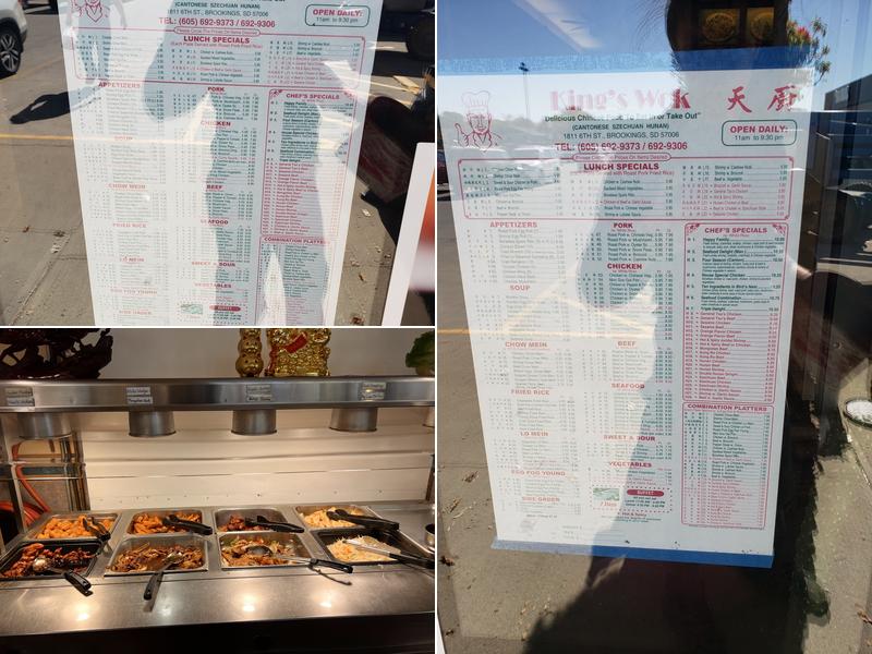 King's Wok Chinese Restaurant Menu