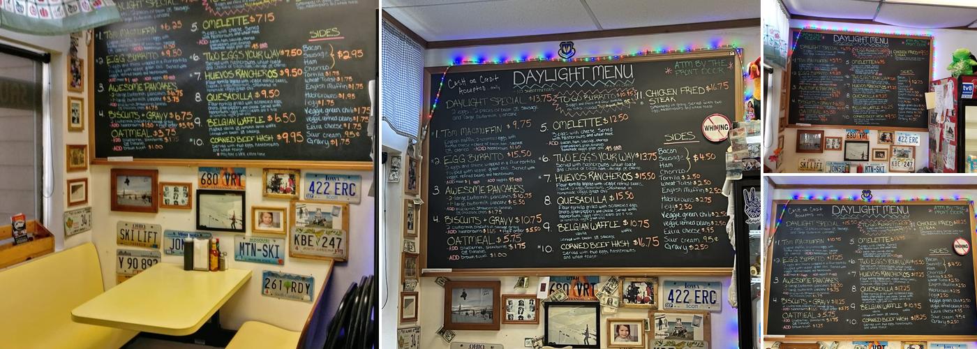 Daylight Donuts Menu