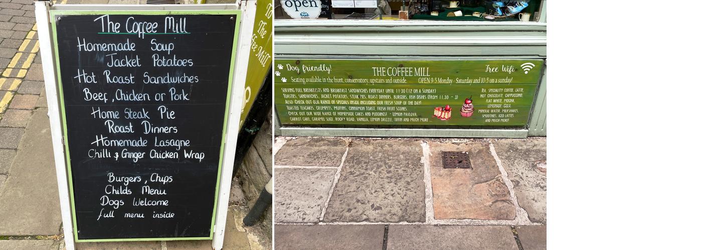 The Coffee Mill Menu