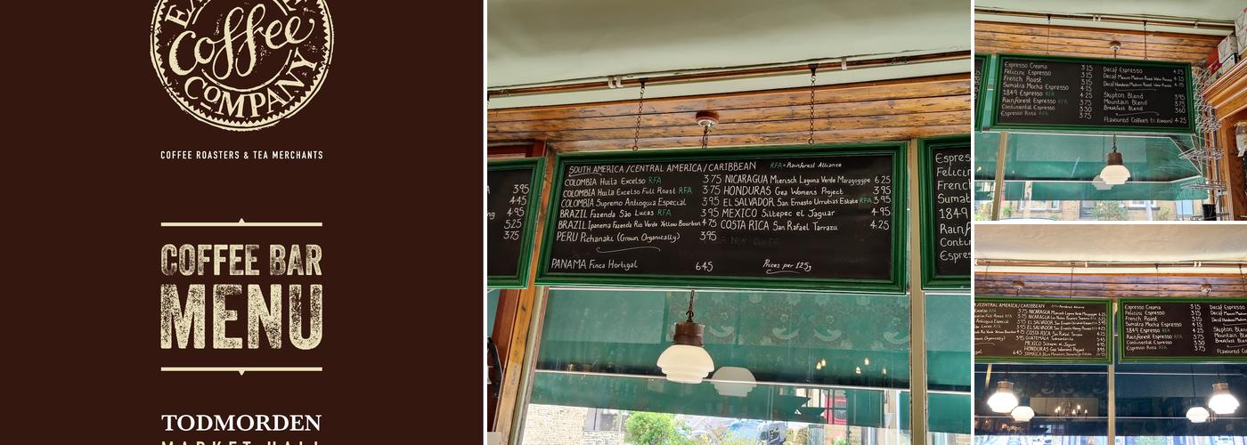 Exchange Coffee Menu