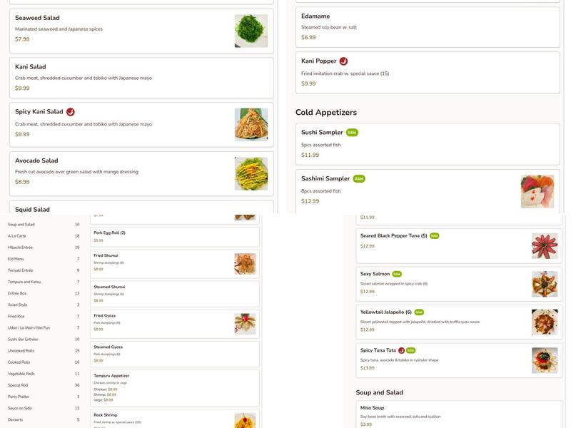 Downtown Sushi Japanese Restaurant Menu