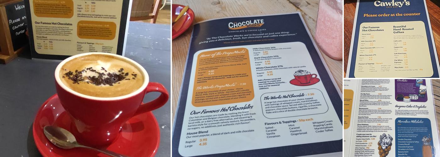 The Chocolate Works Menu
