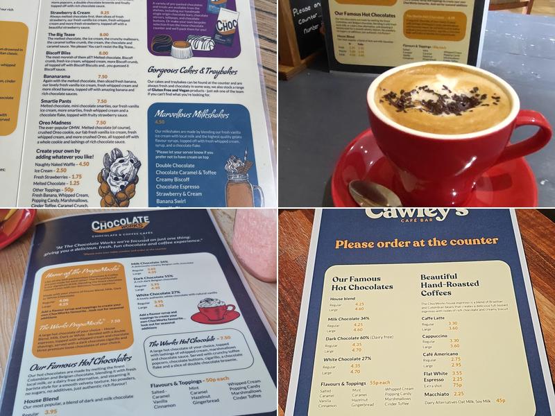 The Chocolate Works Menu