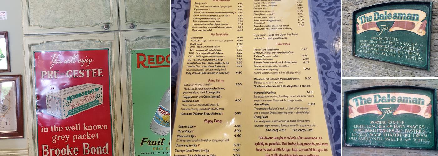 Dalesman Cafe Menu