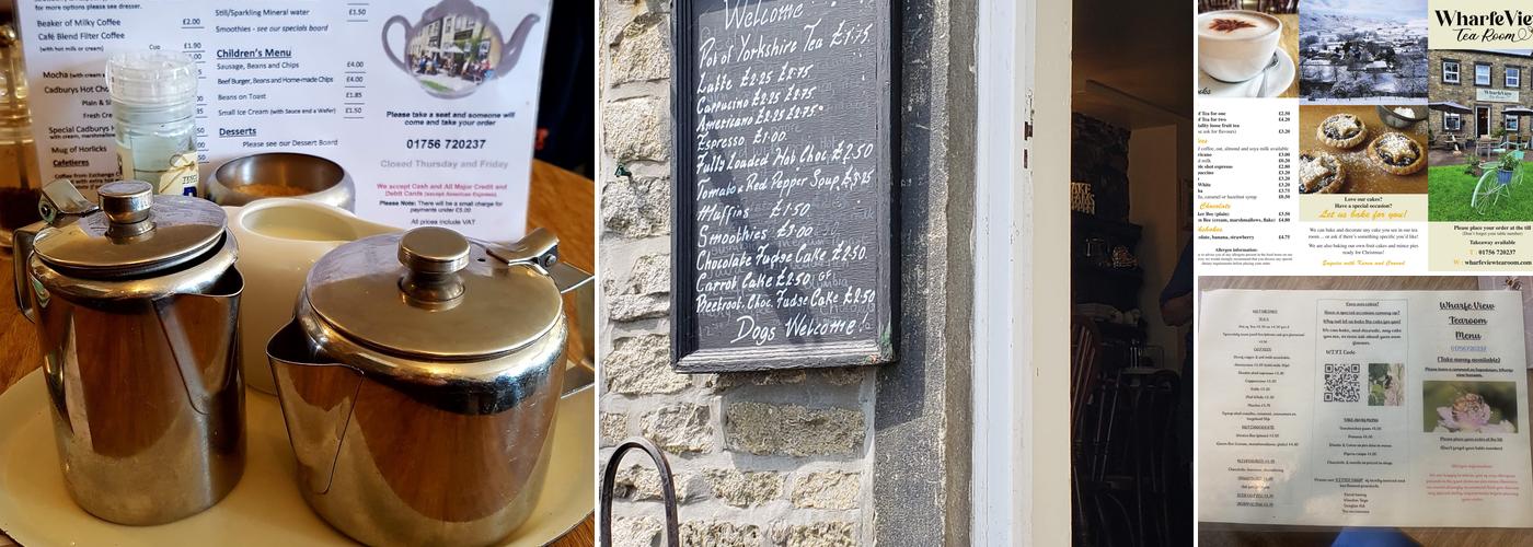 Wharfe View Tea Room Menu