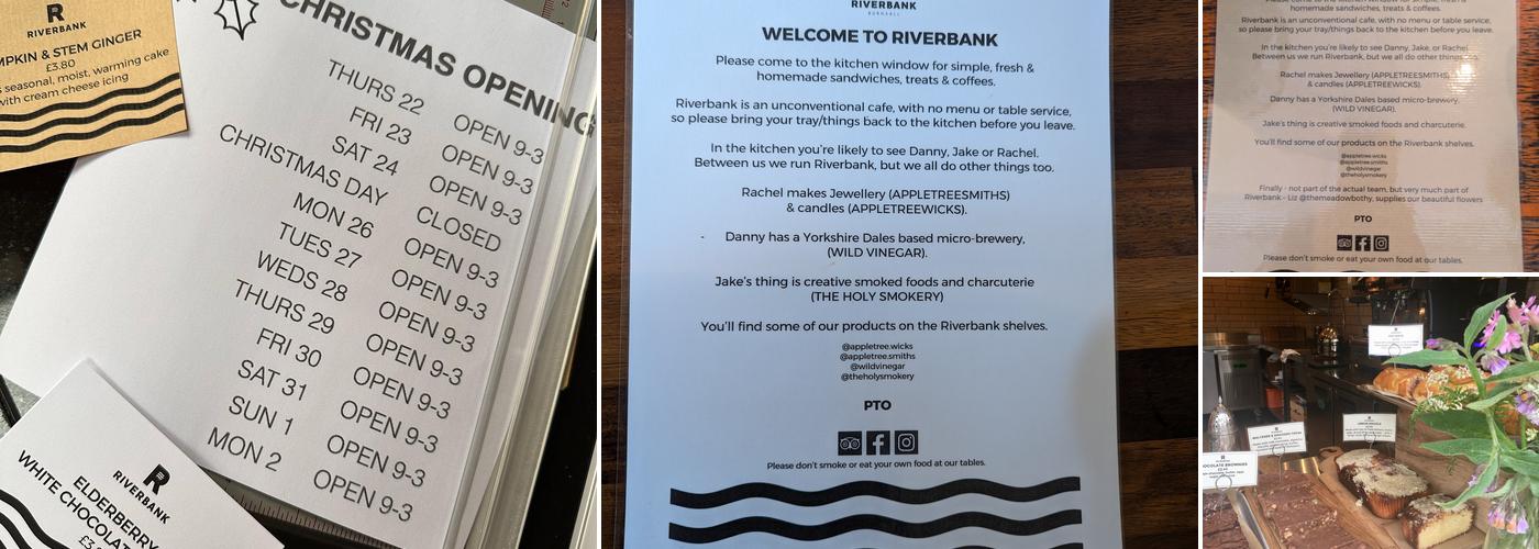 Riverbank Burnsall Menu