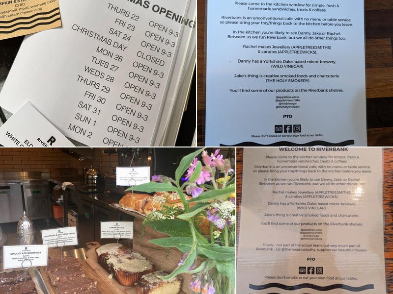 Riverbank Burnsall Menu