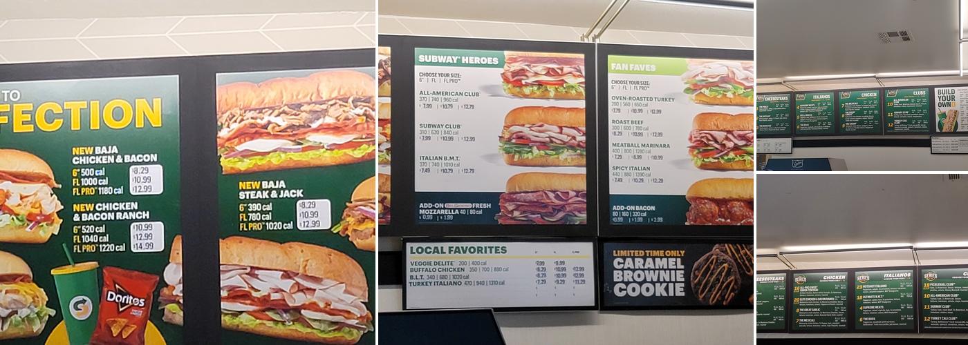 Subway Menu