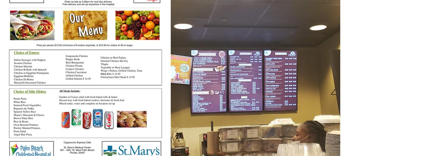 cappuccino express Menu