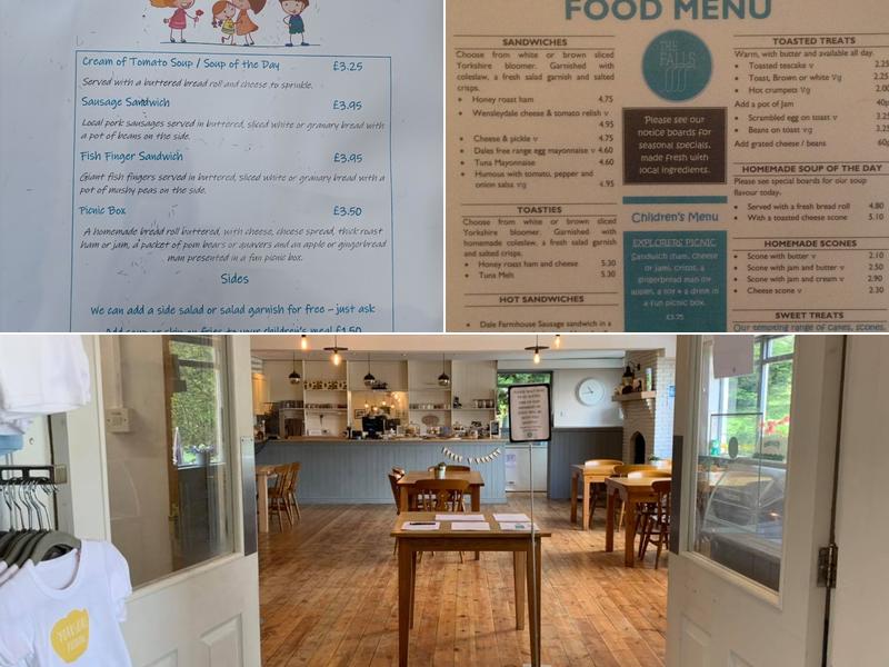 The Falls Coffee House & Gift Shop Menu