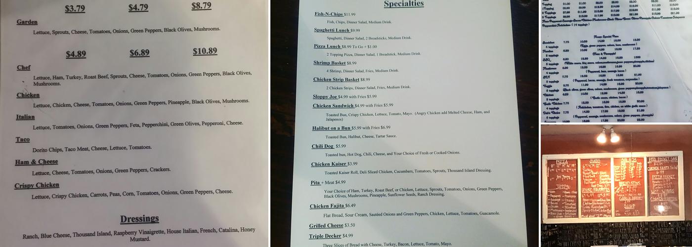 Deb's Spicy Pie Menu