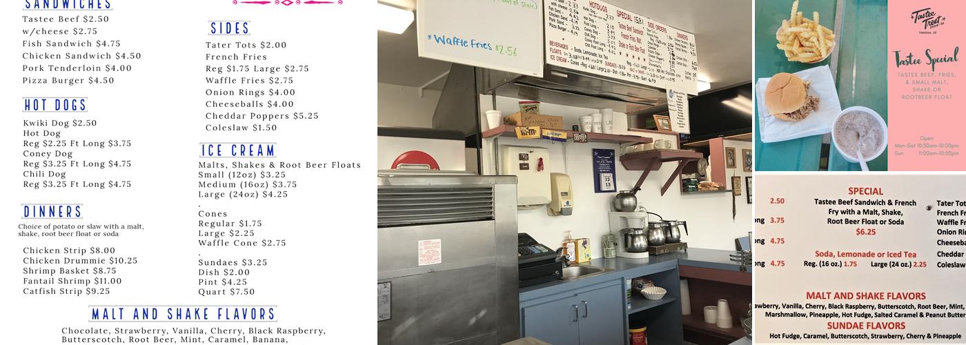Tastee Treet Drive Inn Menu