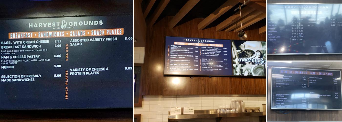 Harvest & Grounds Menu