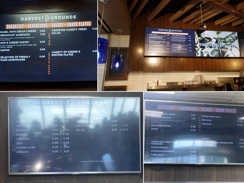 Harvest & Grounds Menu