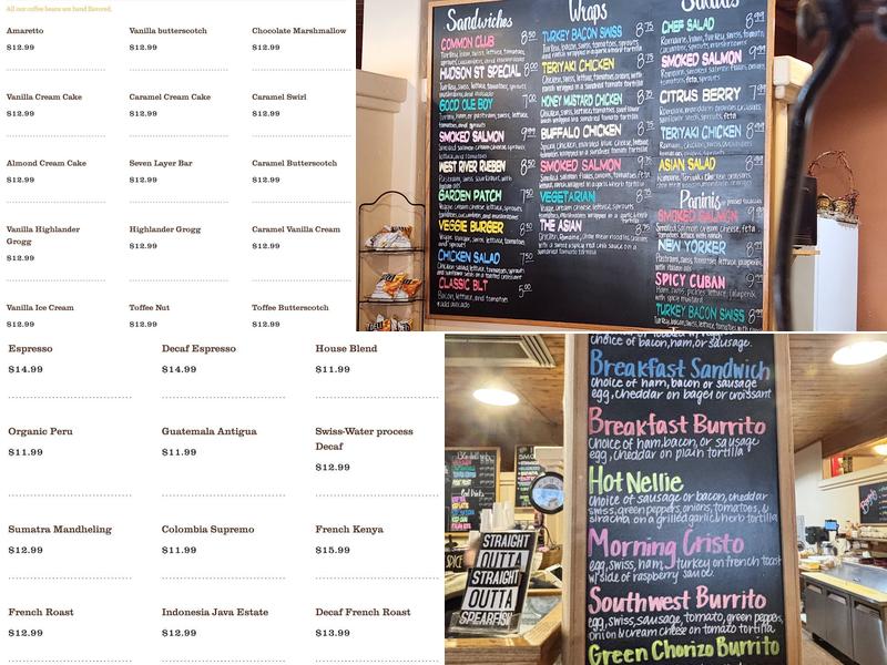 Common Grounds Menu