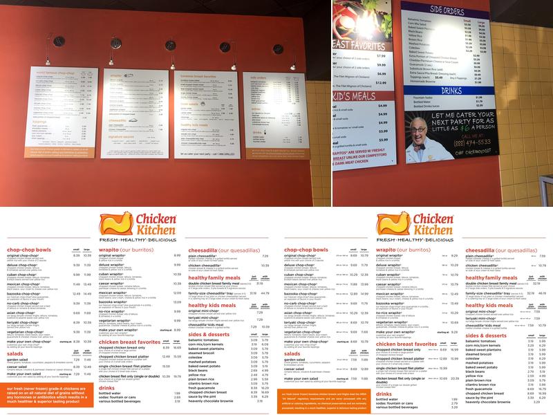 Chicken Kitchen Menu