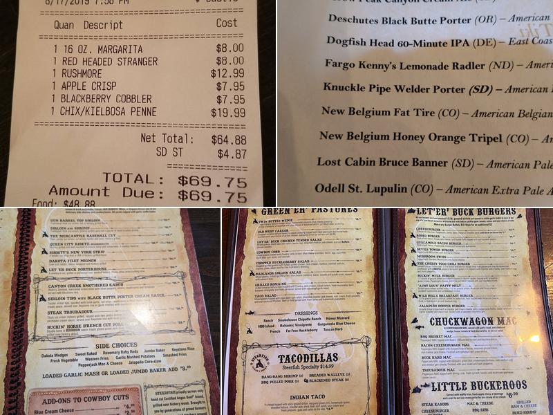 Steerfish Menu