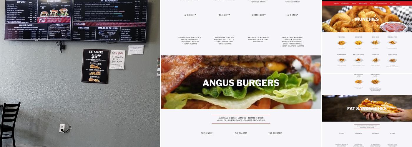 Fat Shack Menu