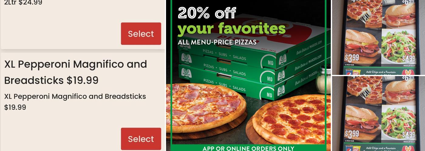 Marco's Pizza Menu