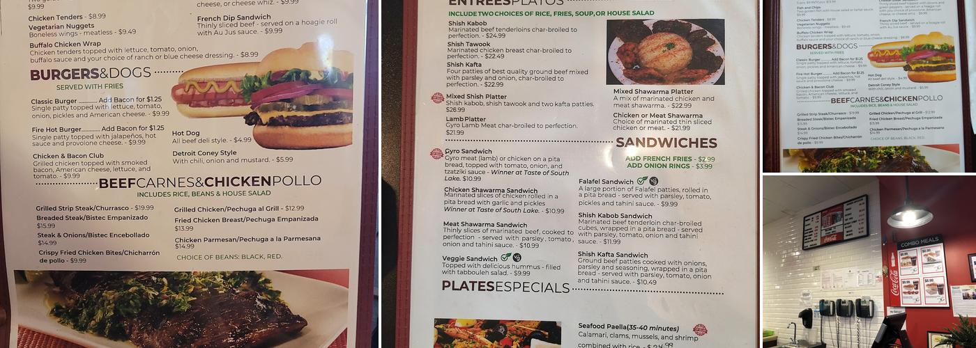 Cedar Grill Clermont Menu