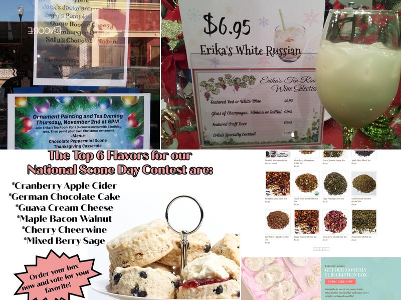 Erika’s Tea Room And Gifts Menu