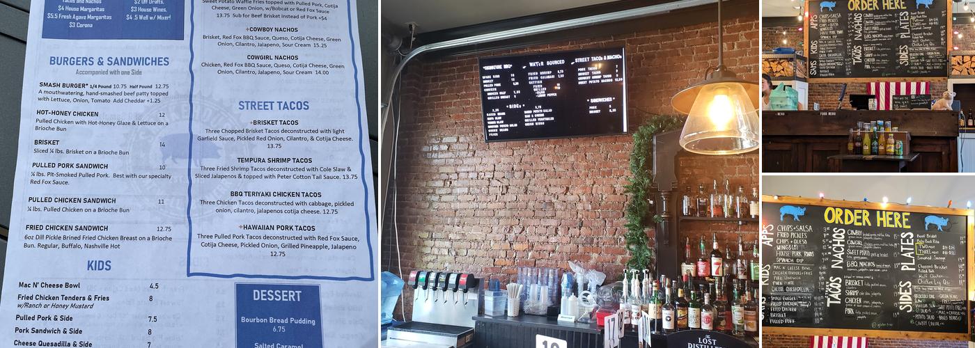 The Blue Pig Menu