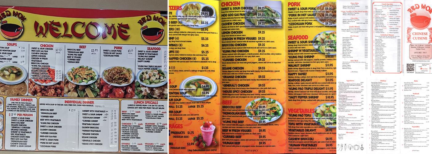 Red Wok Menu