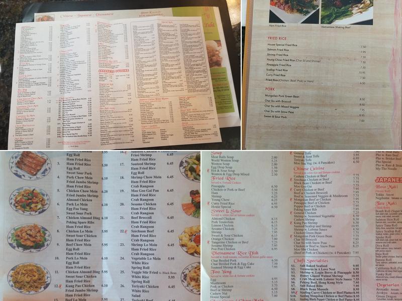 Banzai Teppan Yaki Menu