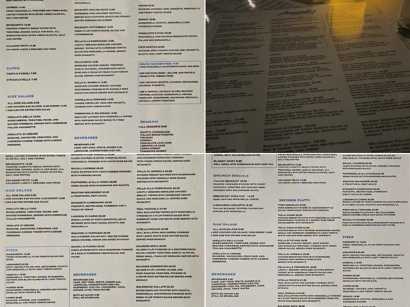 Armando's - Winter Park Menu