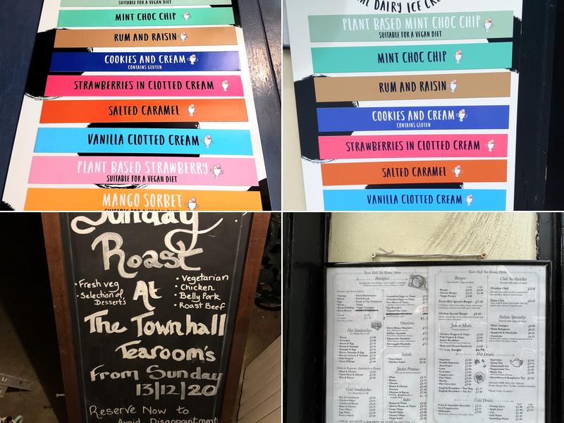 The Town Hall Tea Rooms Menu