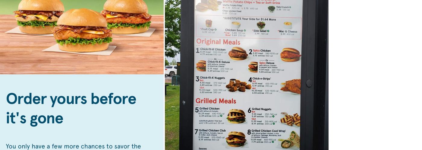 Chick-fil-A Menu