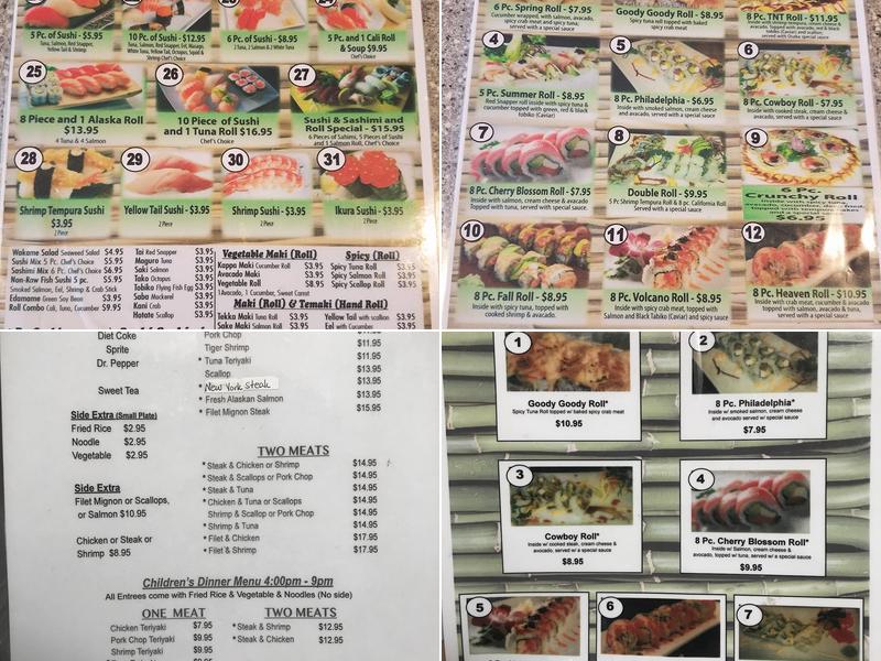 Osaka Japanese Steak & Lobster house Menu