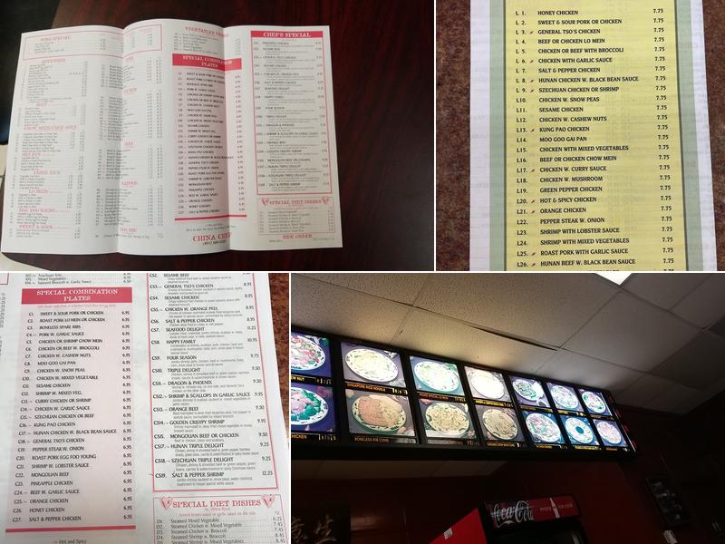 China Chef Menu