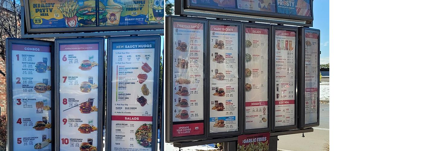 Wendy's Menu